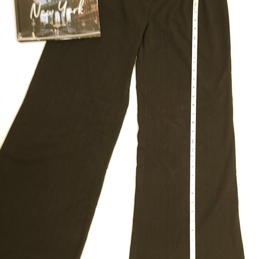 ARDEN B Black Stripes Low Rise Flare Pants 4 - Picture 6 of 8